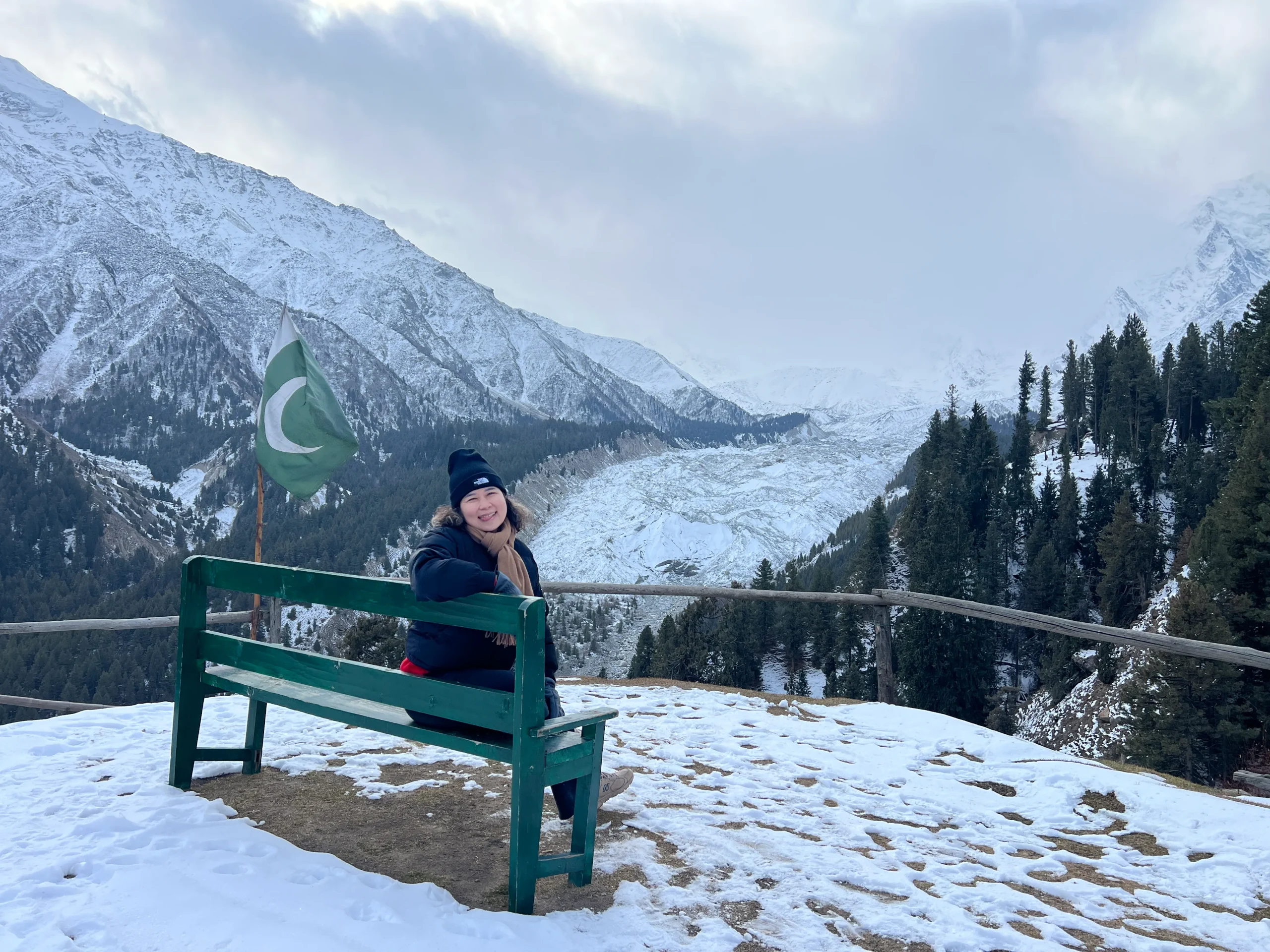 Fairy Meadows Camp with Mountains