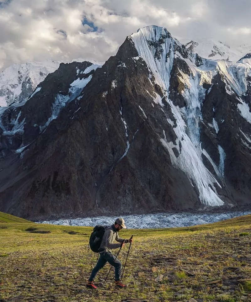 Glacier views on Spantik Trek